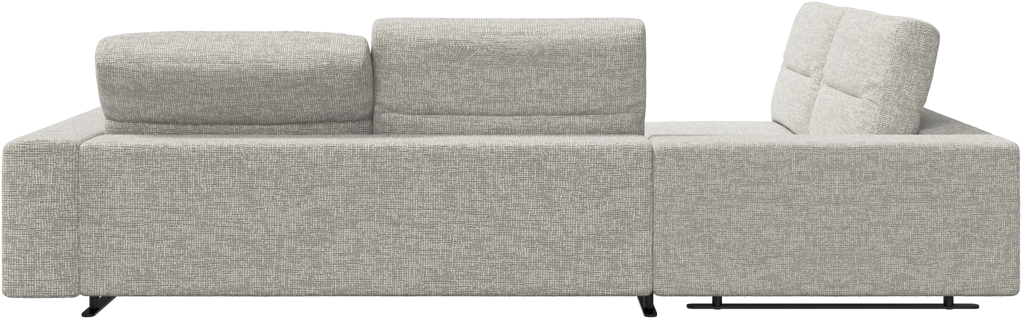 Hampton コーナーソファ アジャスタブルバック＆ライトサイド収納付き